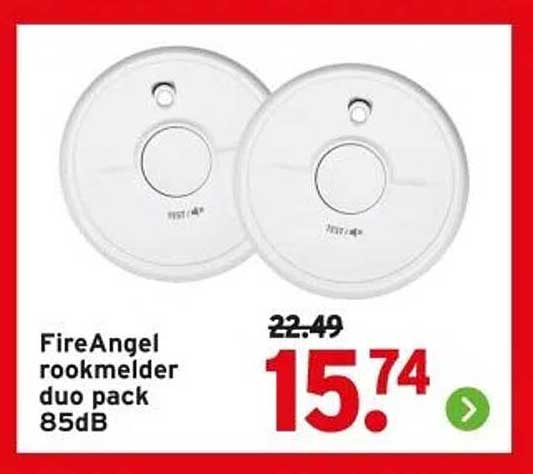 FireAngel rookmelder duo pack 85dB