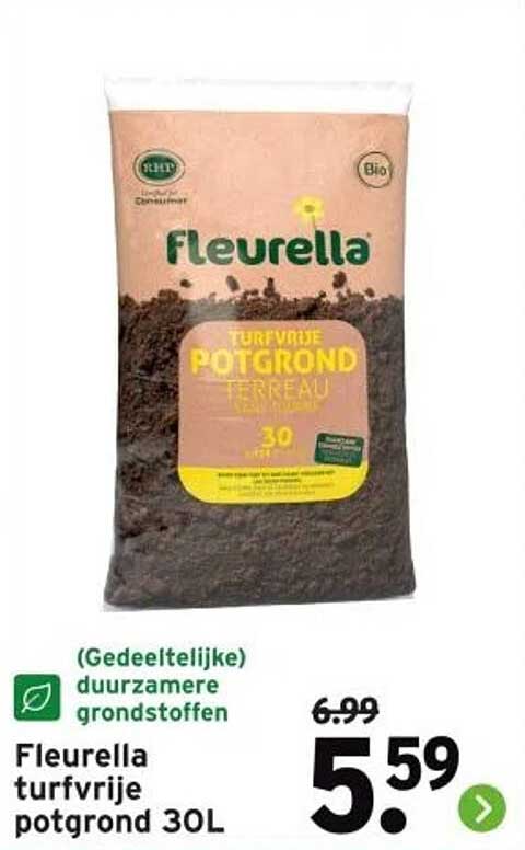 Fleurella turfvrije potgrond 30L