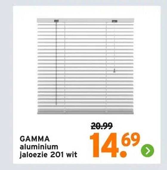 GAMMA aluminium jaloezie 201 wit