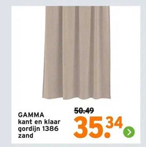 GAMMA kant en klaar gordijn 1386 zand