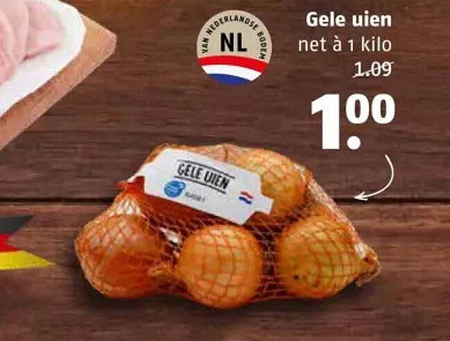 Gele uien net à 1 kilo