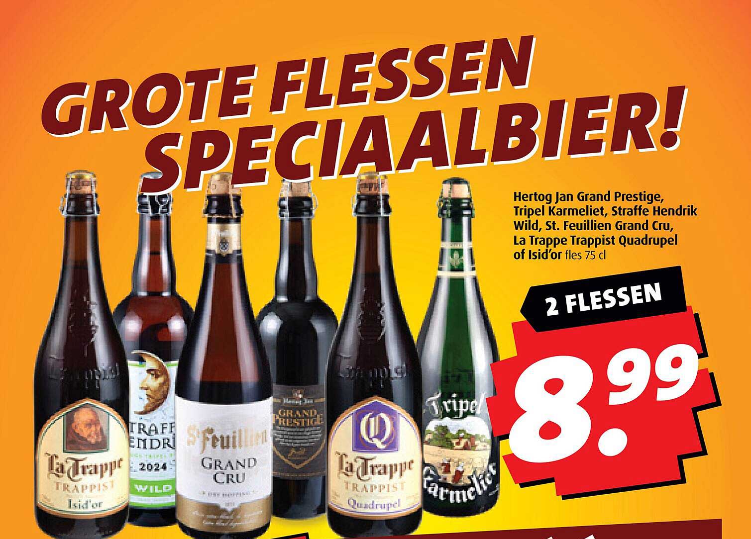 GROTE FLESSEN SPECIAALBIER!