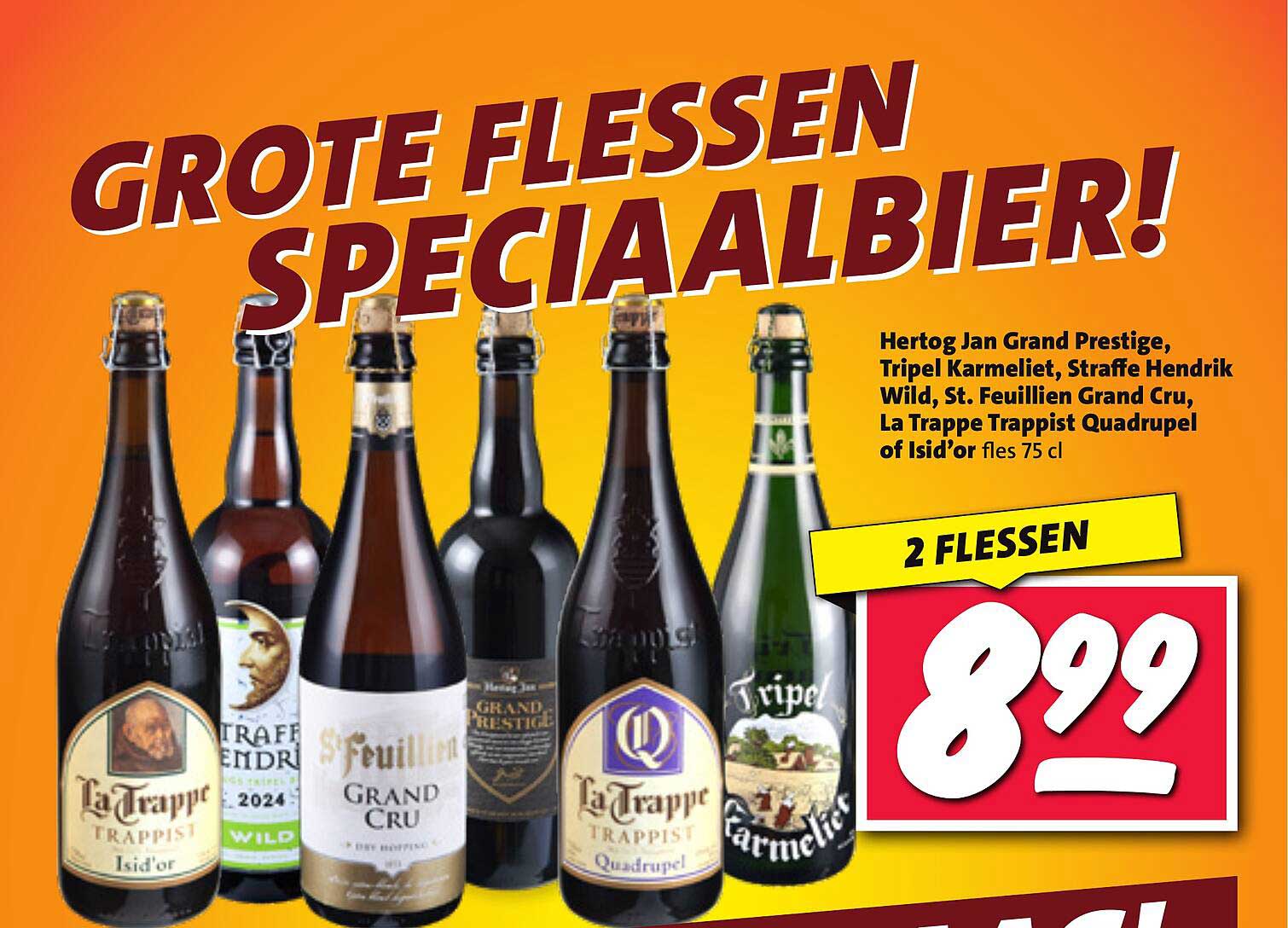 GROTE FLESSEN SPECIAALBIER!