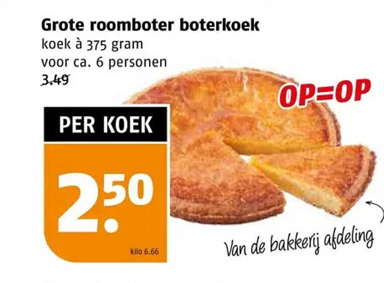Grote roomboter boterkoek