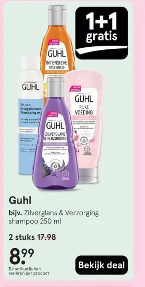 Guhl bijv. Zilverglans & Verzorging shampoo 250 ml