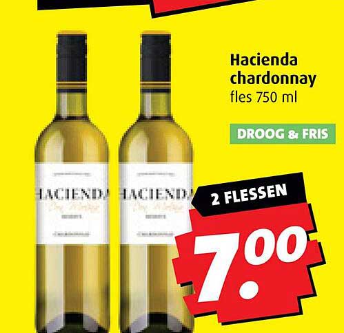 Hacienda chardonnay fles 750 ml