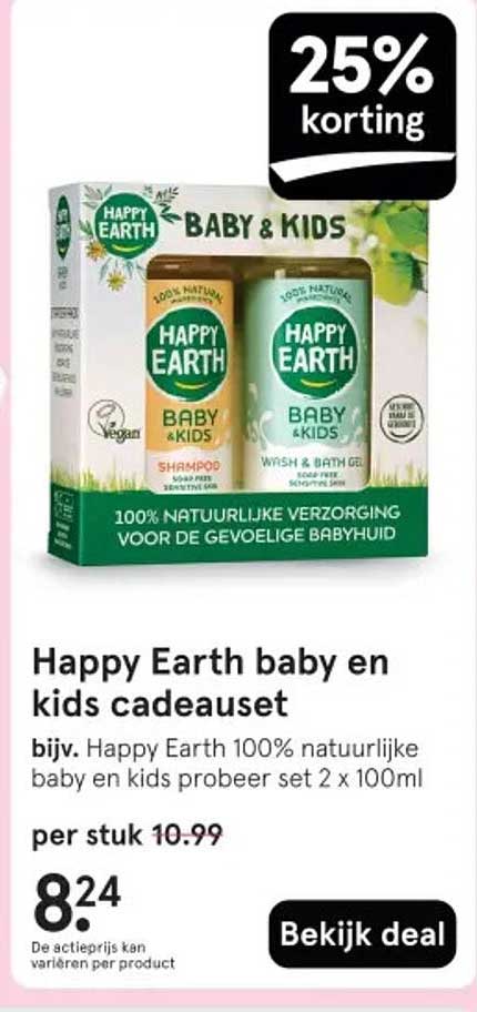 Happy Earth baby en kids cadeauset