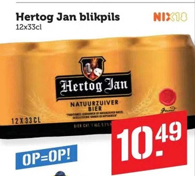 Hertog Jan blikpils 12x33cl