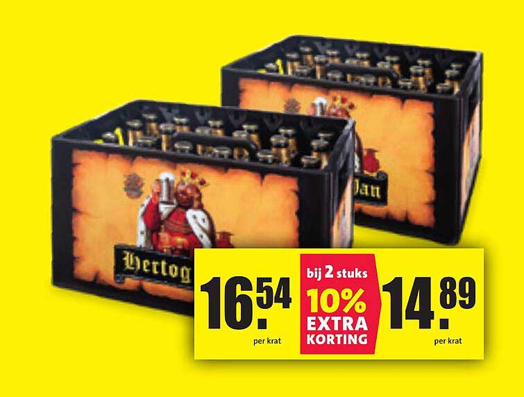 Hertog Jan Krat aanbieding
