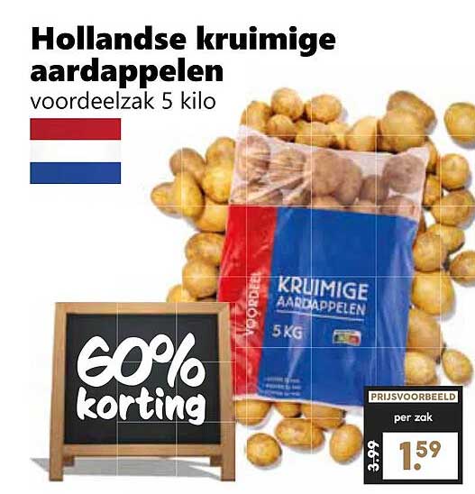 Hollandse kruimige aardappelen