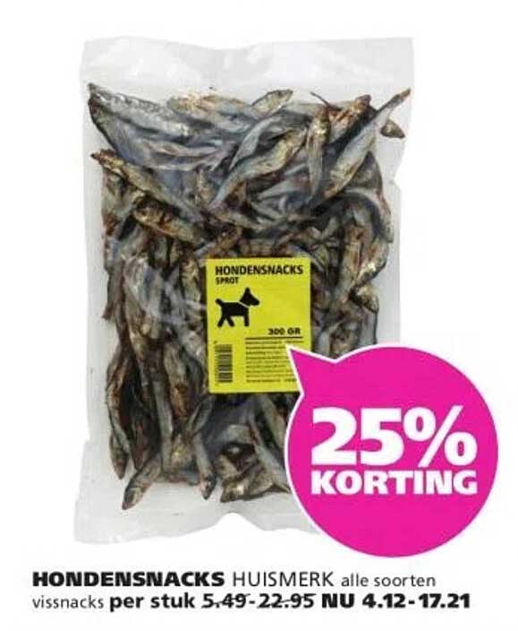 HONDENSNACKS HUISMERK alle soorten vissnacks