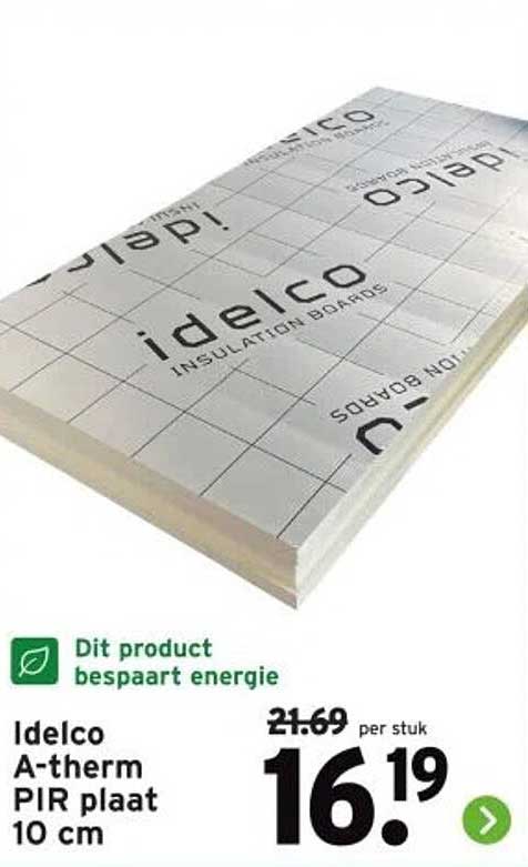 Idelco A-therm PIR plaat 10 cm