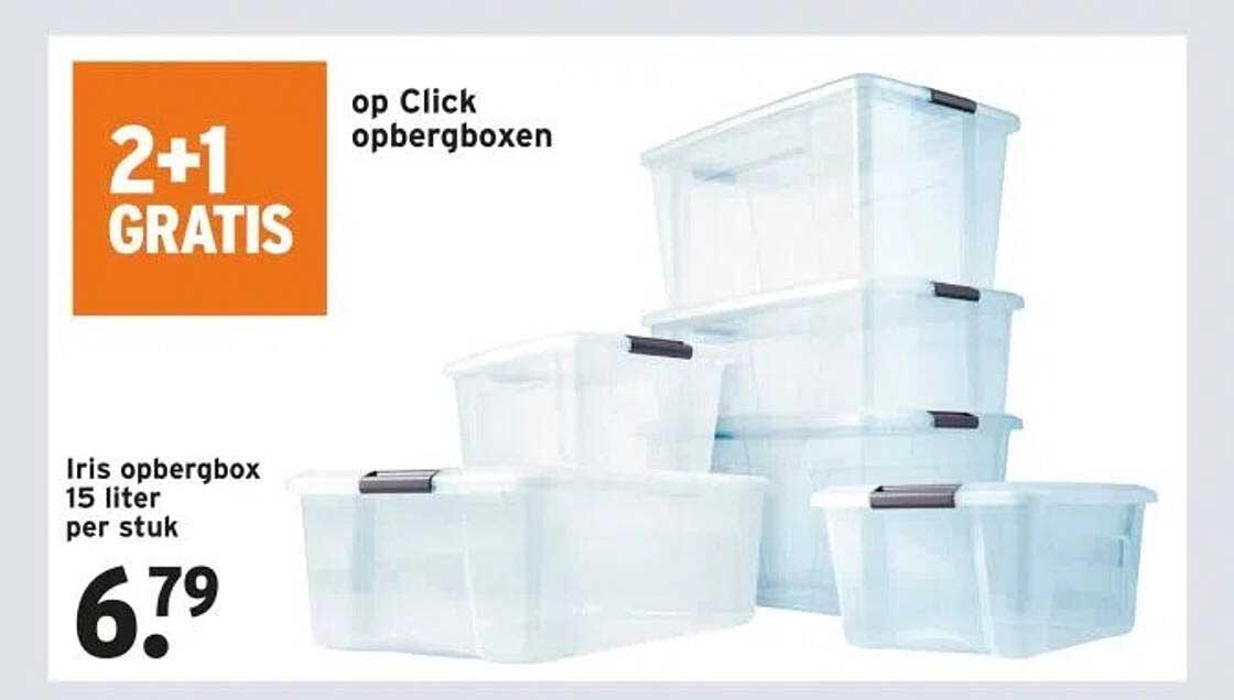 Iris opbergbox 15 liter per stuk