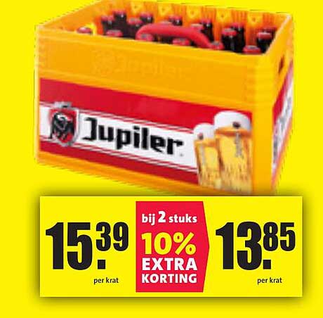 Jupiler Bier Krat aanbieding