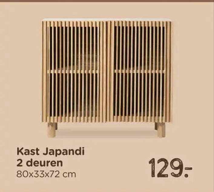 Kast Japandi 2 deuren