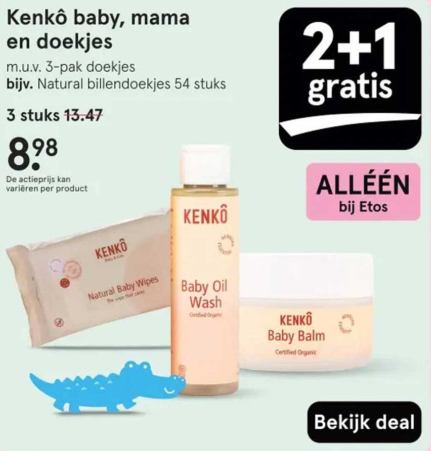 Kenkô baby, mama en doekjes