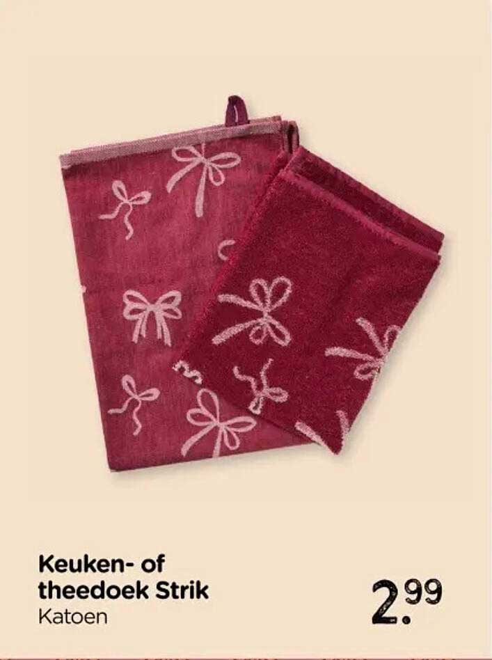 Keuken- of theedoek Strik