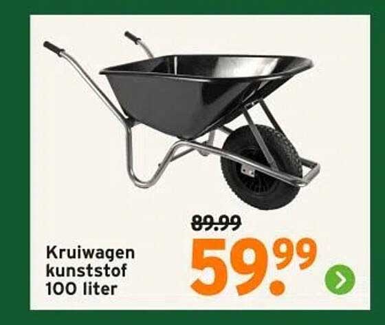 Kruiwagen kunststof 100 liter