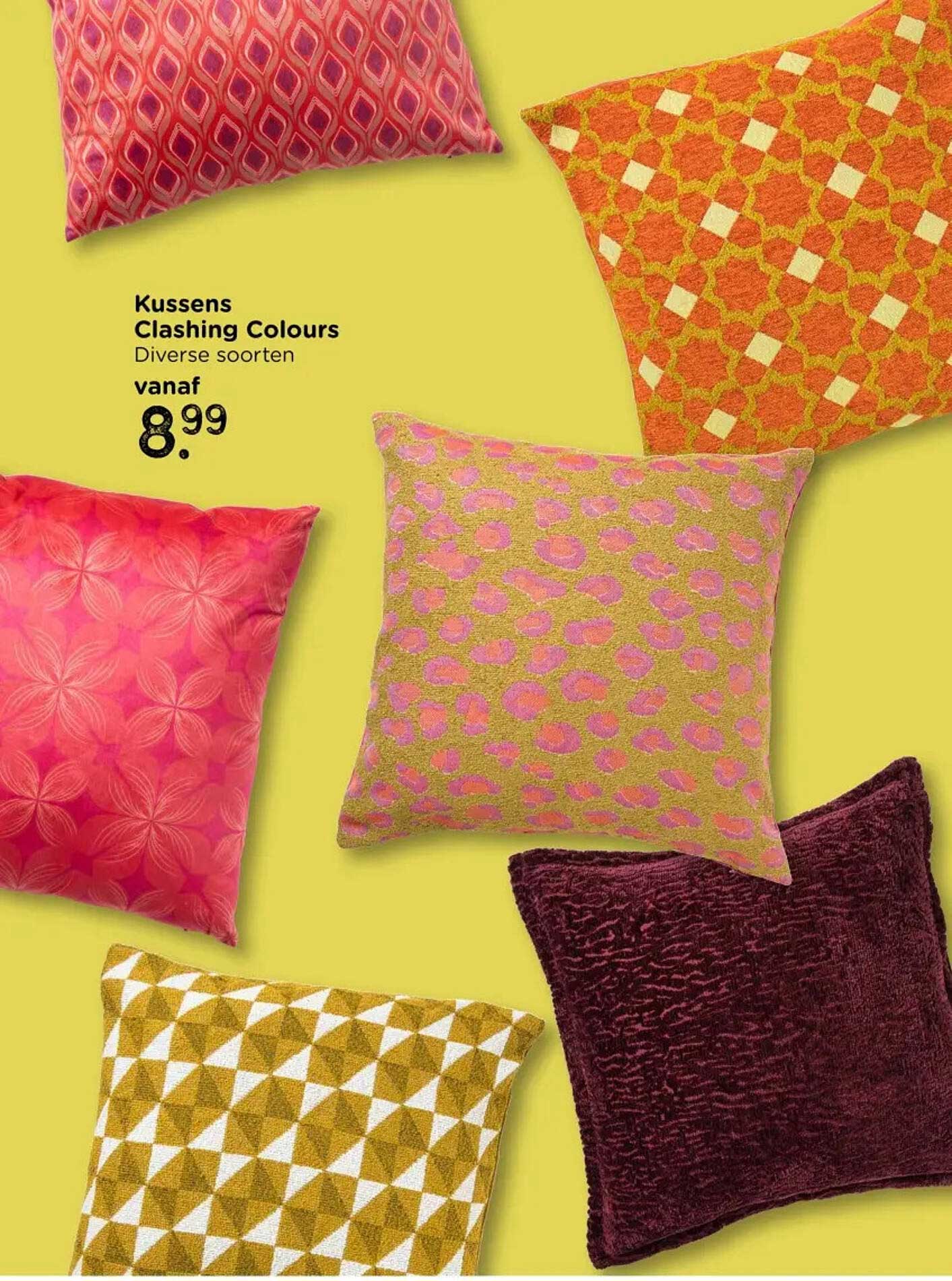 Kussens Clashing Colours