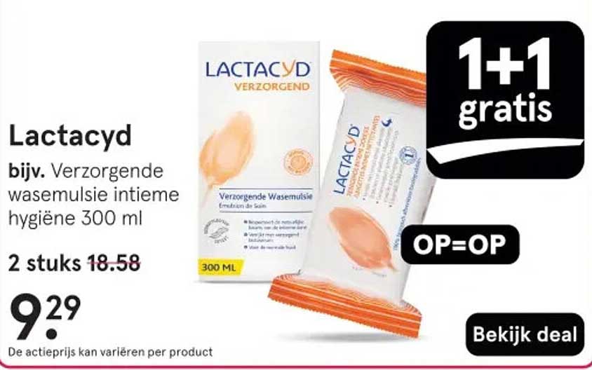 Lactacyd Verzorgende Wasemulsie Intieme Hygiëne 300 ml