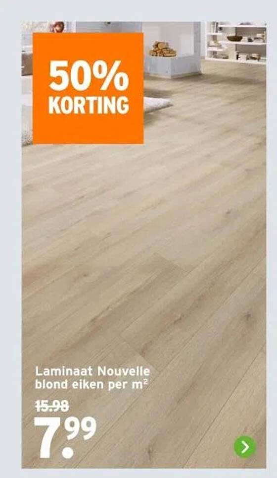 Laminaat Nouvelle blond eiken per m²
