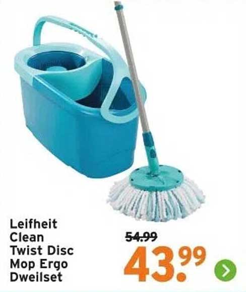 Leifheit Clean Twist Disc Mop Ergo Dweilset