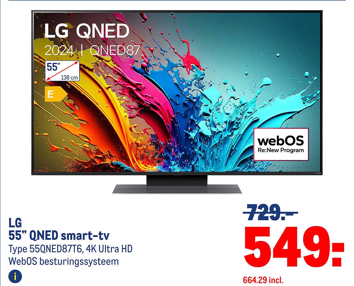 LG 55" QNED smart-tv