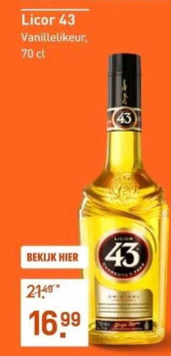 Licor 43 Vanillelikeur, 70 cl
