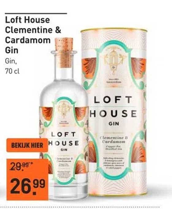 Loft House Clementine & Cardamom Gin
