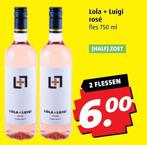 Lola + Luigi rosé fles 750 ml