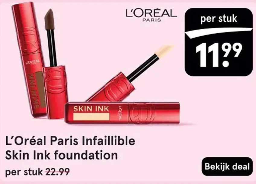L’Oréal Paris Infaillible Skin Ink foundation