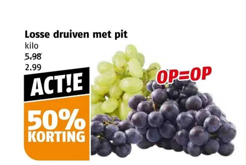 Losse druiven met pit