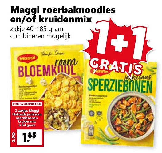 Maggi roerbaknoodles en/of kruidenmix