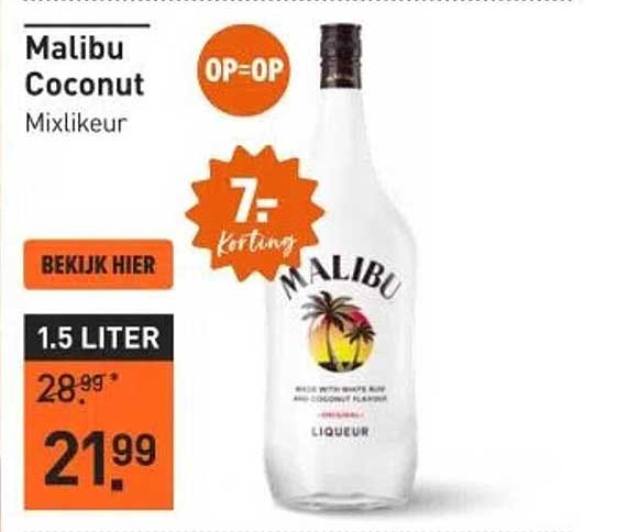 Malibu Coconut Mixlikeur 1.5 Liter