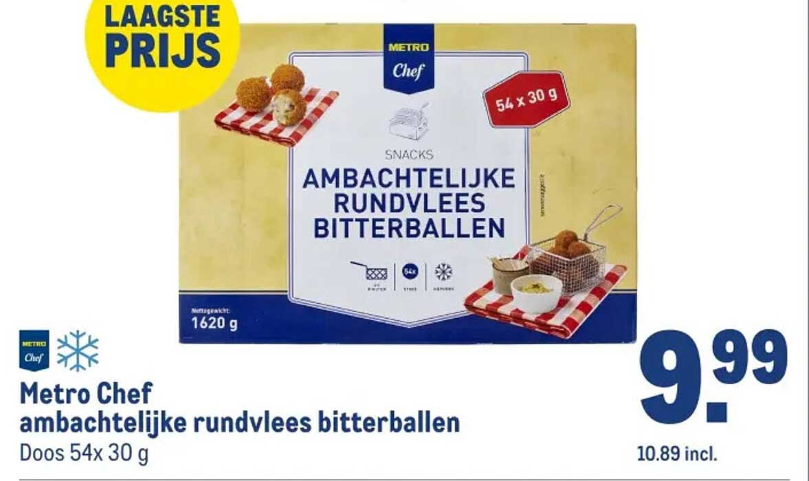 Metro Chef ambachtelijke rundvlees bitterballen