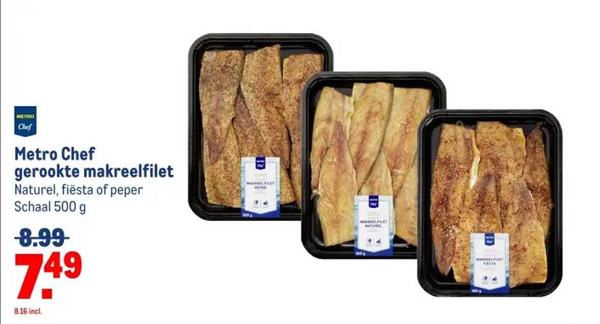 Metro Chef gerookte makreelfilet