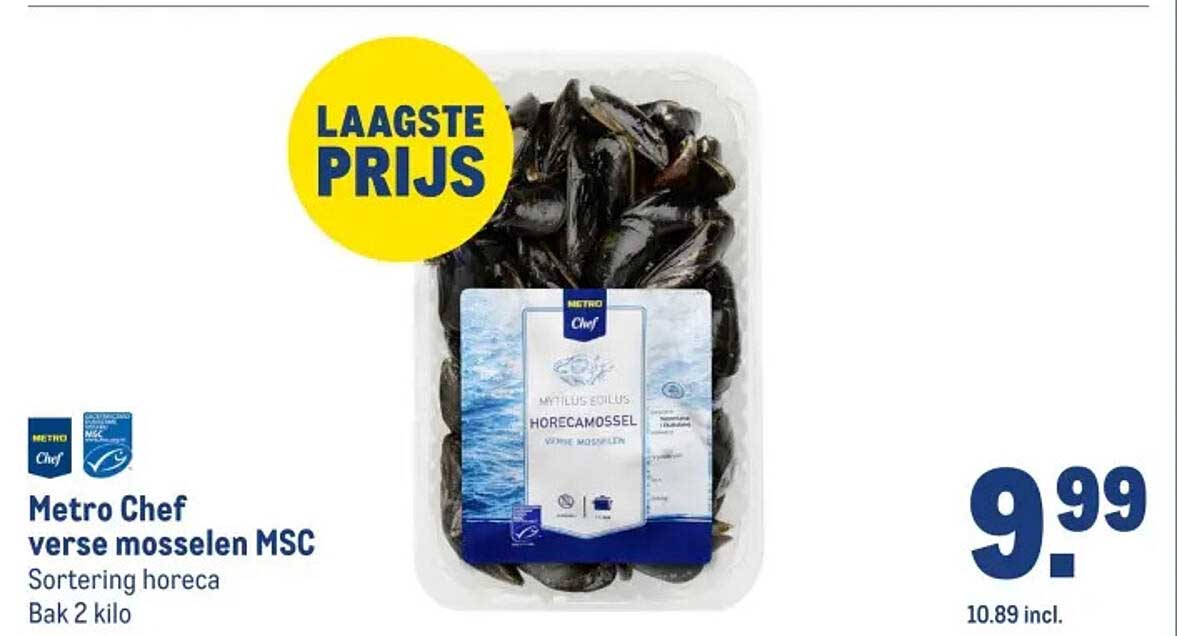 Metro Chef verse mosselen MSC