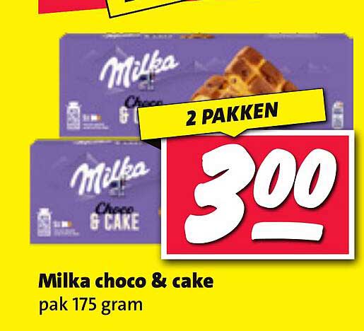 Milka choco & cake pak 175 gram