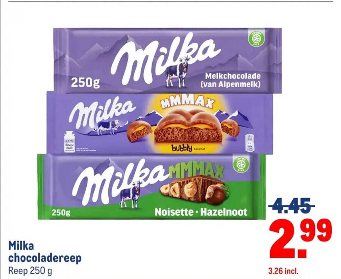 Milka chocoladereep