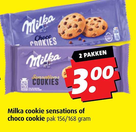 Milka cookie sensations of choco cookie pak 156/168 gram