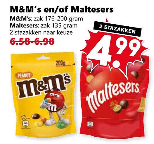 M&M's en/of Maltesers