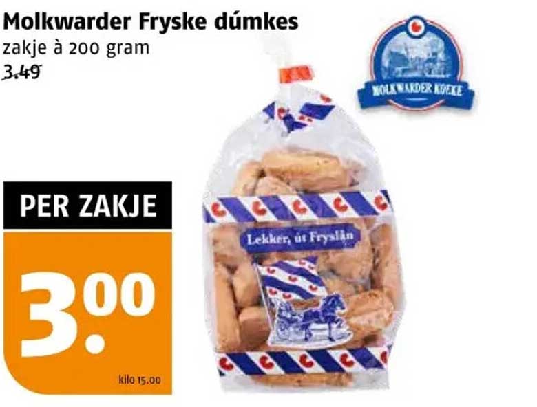 Molkwarder Fryske dúnkes zakje à 200 gram