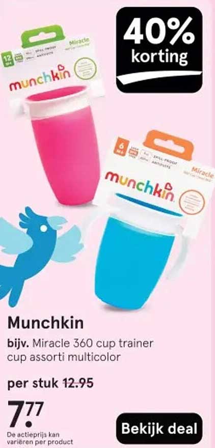 Munchkin bijv. Miracle 360 cup trainer cup assorti multicolor