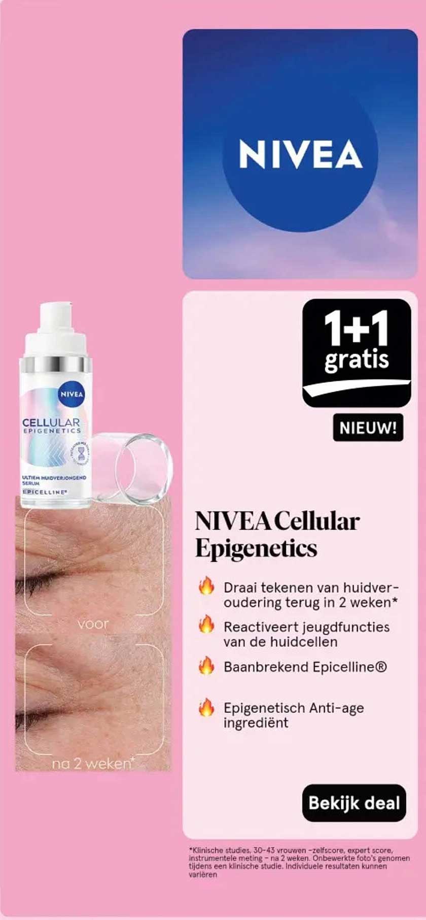 NIVEA Cellular Epigenetics 1+1 gratis
