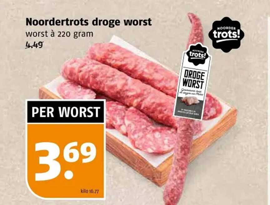 Noordertrots droge worst