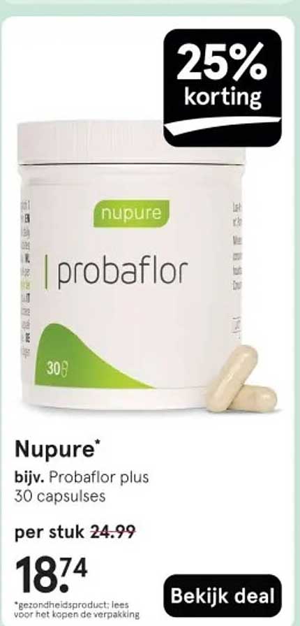 NuPure ProBaflor Plus 30 Capsules