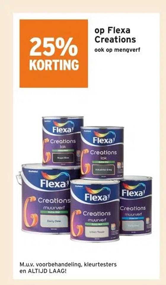 op Flexa Creations ook op mengverf