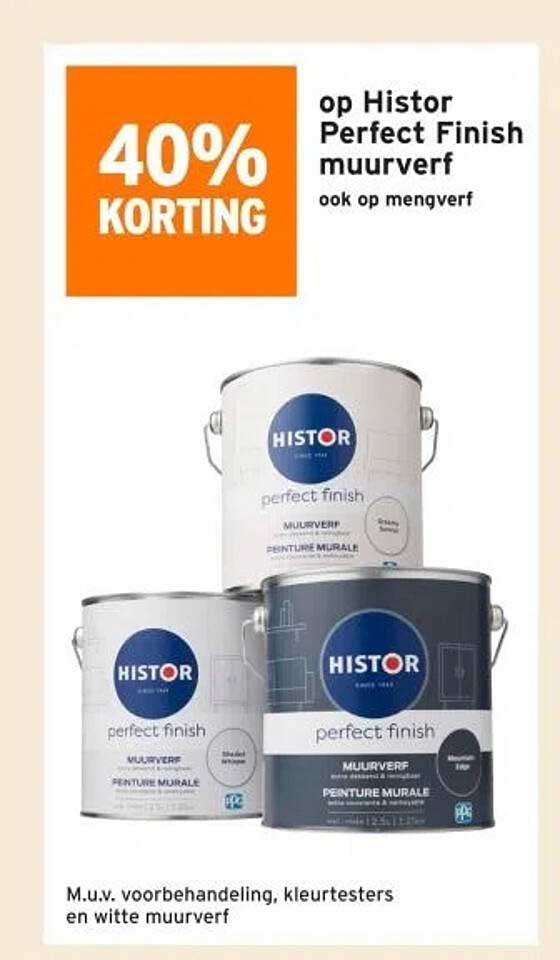 op Histor Perfect Finish muurverf