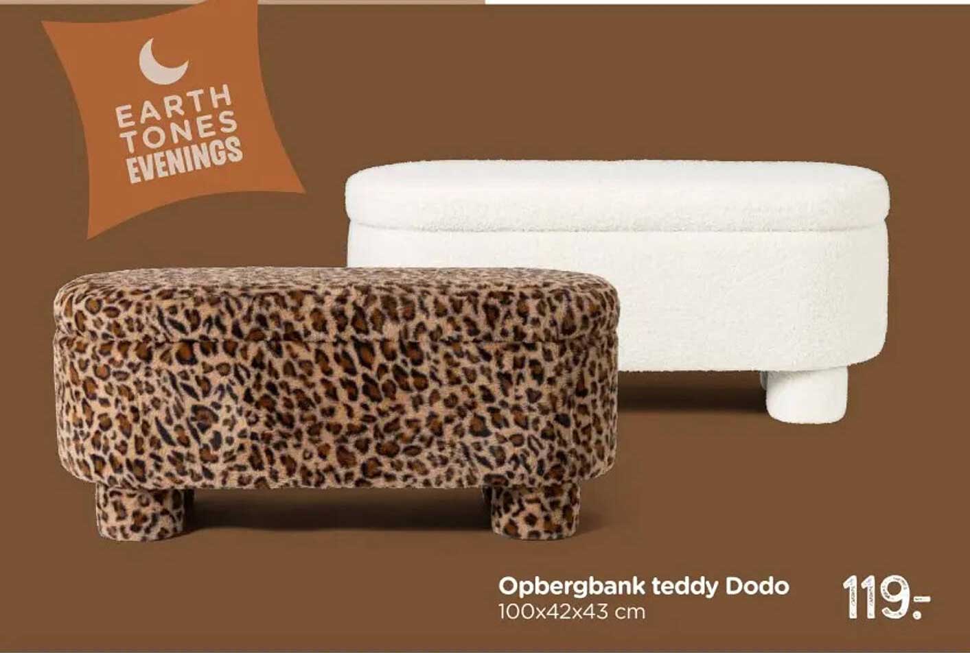 Opbergbank teddy Dodo