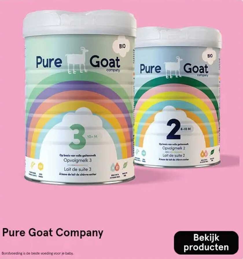 Opvolgmelk 2 en 3 van Pure Goat Company